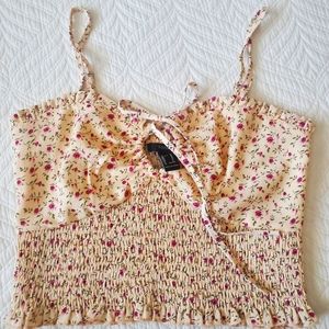 Forever 21 Floral Crop Top NWOT